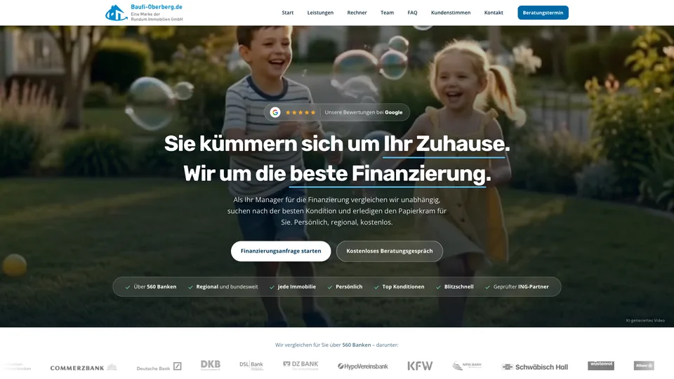 Startseite von baufi-oberberg.de